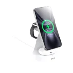 BWOO BO-WL23 3-in-1 MagSafe Wireless Charger – White - Image 3