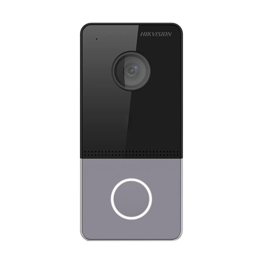 hikvision-ds-kv6103-pe1c-poe-villa-door-11763550657 Hikvision DS-KV6103-PE1(C) POE Villa Video Door Phone – Black & Silver - Image 1