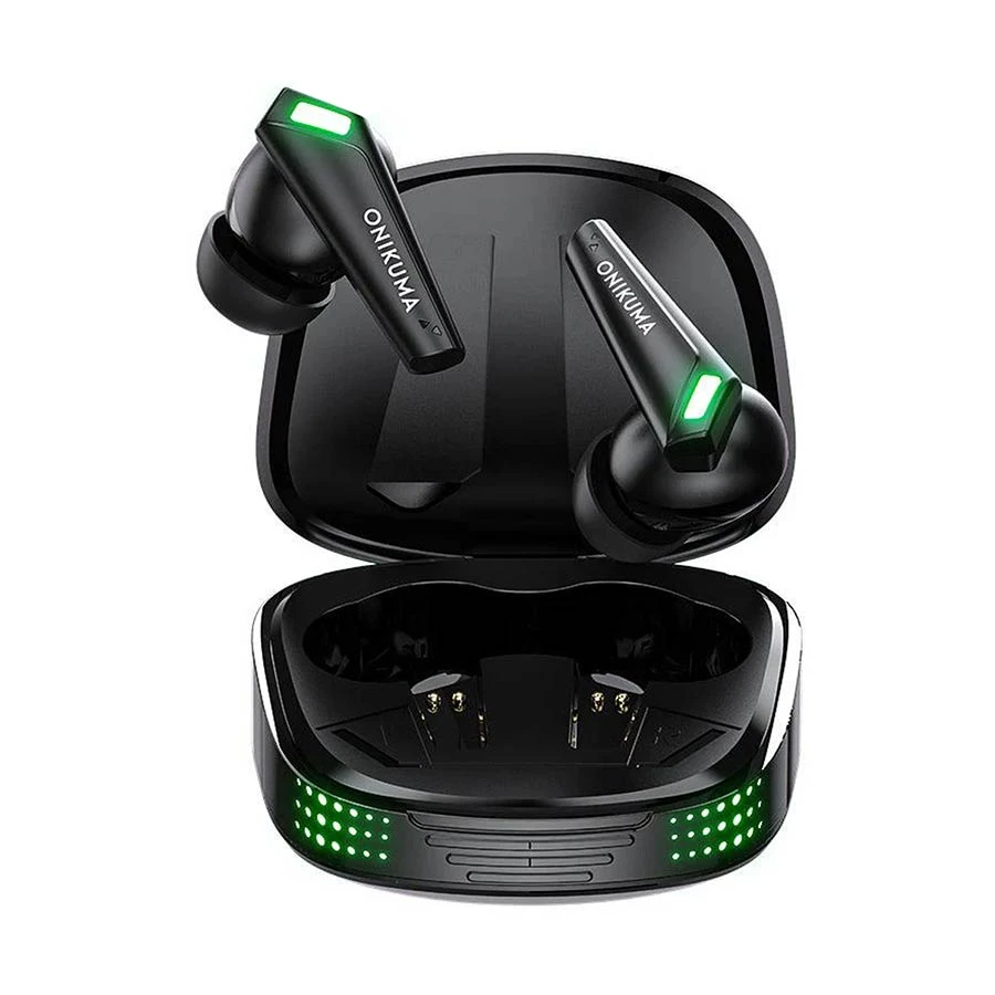 onikuma-t308-black-tws-bluetooth-11759724779 ONIKUMA T308 Wireless Earbuds – Black - Image 1