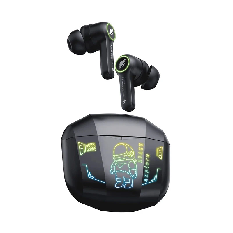 onikuma-t36-rgb-black-gaming-bluetooth-11766395881 Onikuma T36 RGB Wireless Earbuds – Black - Image 1