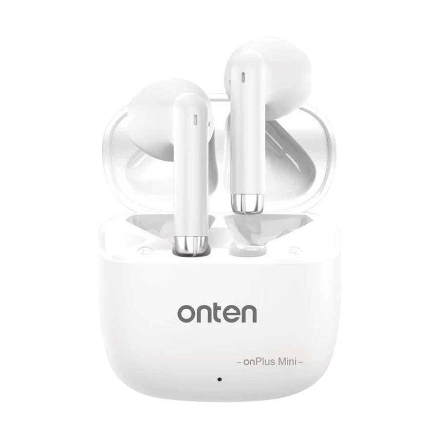 onten-onplus-mini-otn-be301-white-bluetooth-11766984215 Onten OnPlus Mini OTN-BE301 Wireless Earbuds – White - Image 1