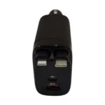 Onten OTN-CW72 w/ Built-in Cables Car Charger – Black - Image 2