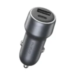 Oraimo Bullet 48 2-Port Car Charger – Dark Chrome