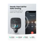 UGREEN CD229 (80910) Dual USB & Type-C QC3.0 Car Charger – Black - Image 4