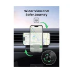 Ugreen CD345 MagSafe Auto-Alignment Car Mount Wireless Charger – Black - Image 4