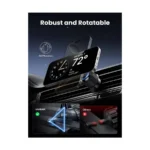 Ugreen W708 MagSafe Qi2 Car Mount Wireless Charger – Black - Image 4