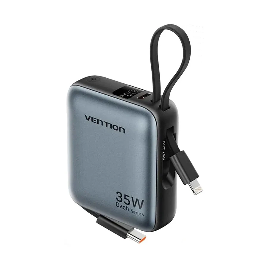 vention-fhfh0-10000mah-35w-gray-mini-power-bank-11760768105 Vention FHFH0 10000mAh Power Bank – Gray (35W) - Image 1