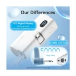 Vention FHRW0 4800mAh Power Bank – White (22.5W) - Image 2