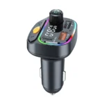 WiWU MP3 Car 3-Port Car Charger – Black - Image 4