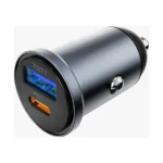 WiWU Nano Lite 2-Port Car Charger – Gray - Image 3