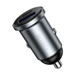 WiWU Nano Lite 2-Port Car Charger – Gray