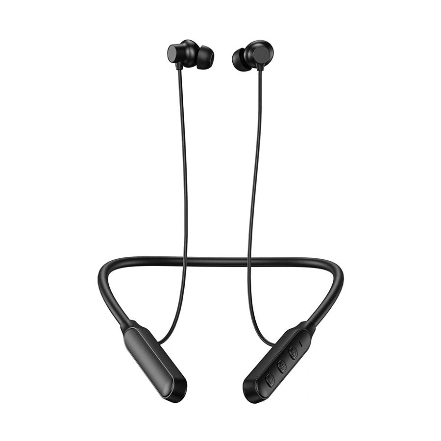 wiwu-soundcool-black-bluetooth-neckband-earphone-11733834706 WiWU Soundcool Wireless Neckband Earphone – Black - Image 1