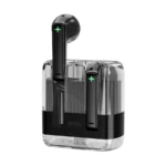 WiWU T21 Transparent Wireless Earbuds – Black - Image 2