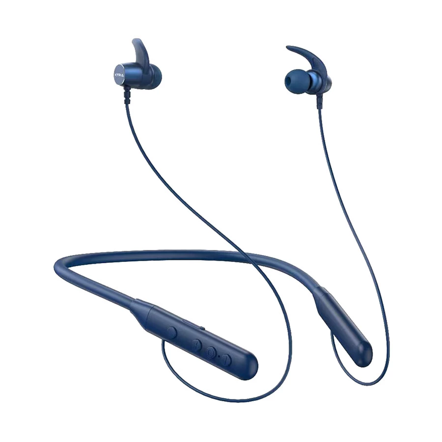 xtra-n40-in-ear-neckband-bluetooth-blue-earphone-11691393269 XTRA N40 Wireless Neckband Earphone – Blue (6 Month Warranty) - Image 1